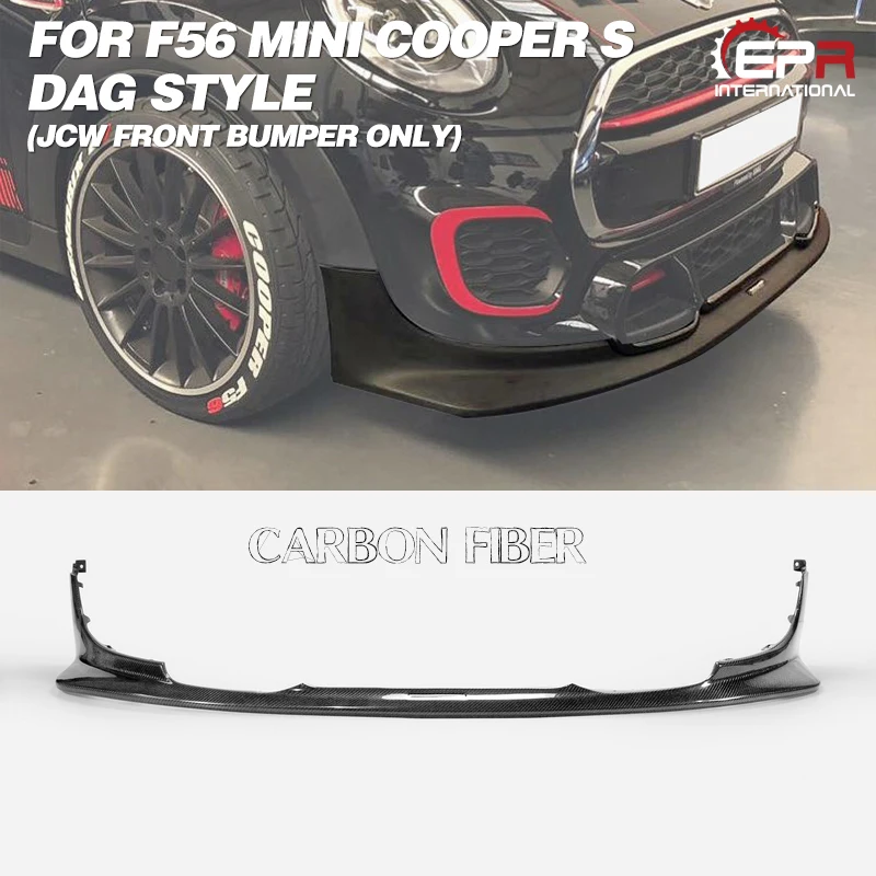 F56 Mini Cooper S DAG Style Front Lip - High Gloss Carbon Fiber