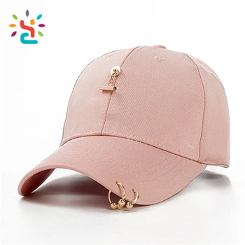 plain pink dad hat