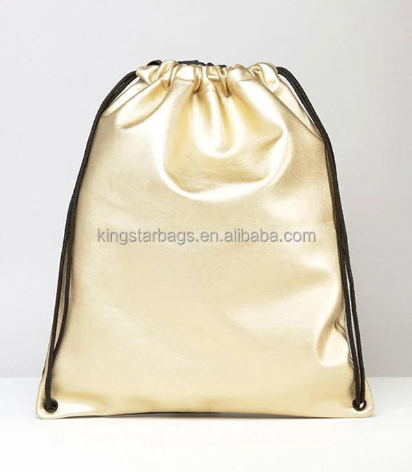 metallic gym bag