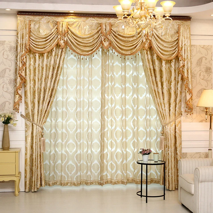 Hot Selling India Style Jacquard Curtain With Valance Buy Curtains