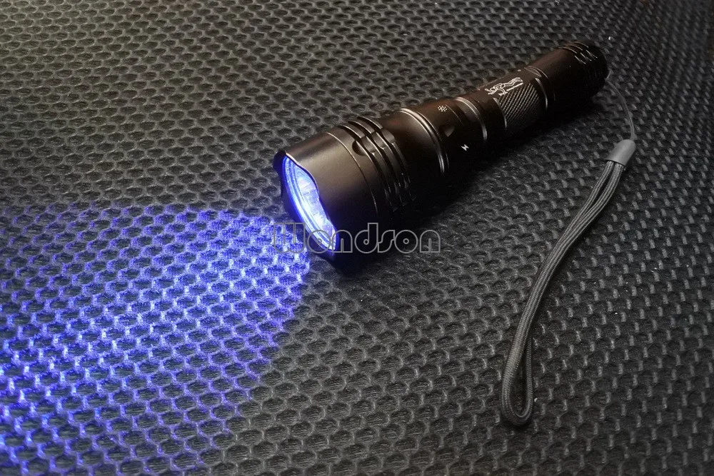 Underwater 395nm Uv Purple Led Scuba Diving Flashlight Torch