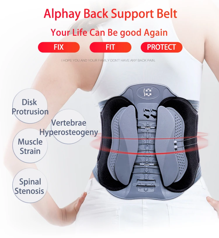lumbar support belt/ adjustable back brace/