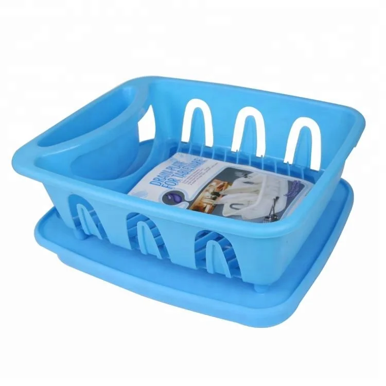 Kitchen Wares Modern Corner Dish Rack Blue Plastic Shelf Rack Buy