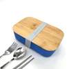 Biodegradable bamboo lunch box storage boxes&bins fresh food storage box bamboo food container