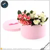 Table Decorated Round Pink Velvet & Satin Lining Small Flower Box