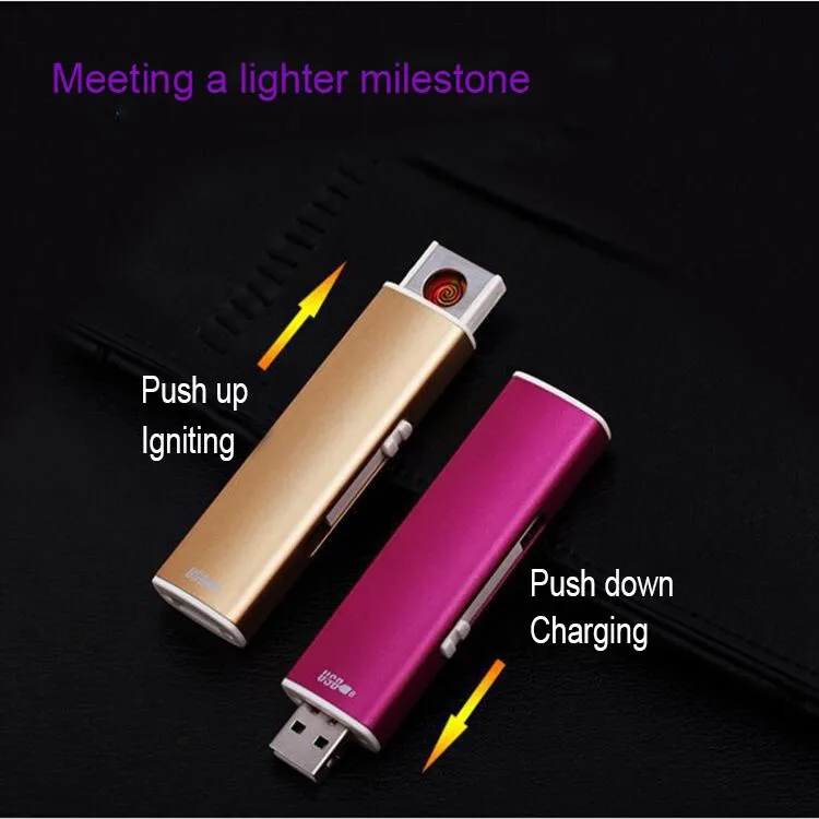 New Year Windproof Mini Heat Coil Cigarette Lighter No Gas Flameless
