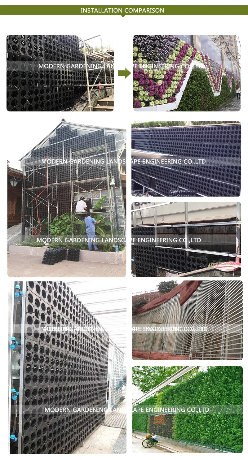 Vertical Plastic Garden Green Wall Panel Planter Modular Buy Green