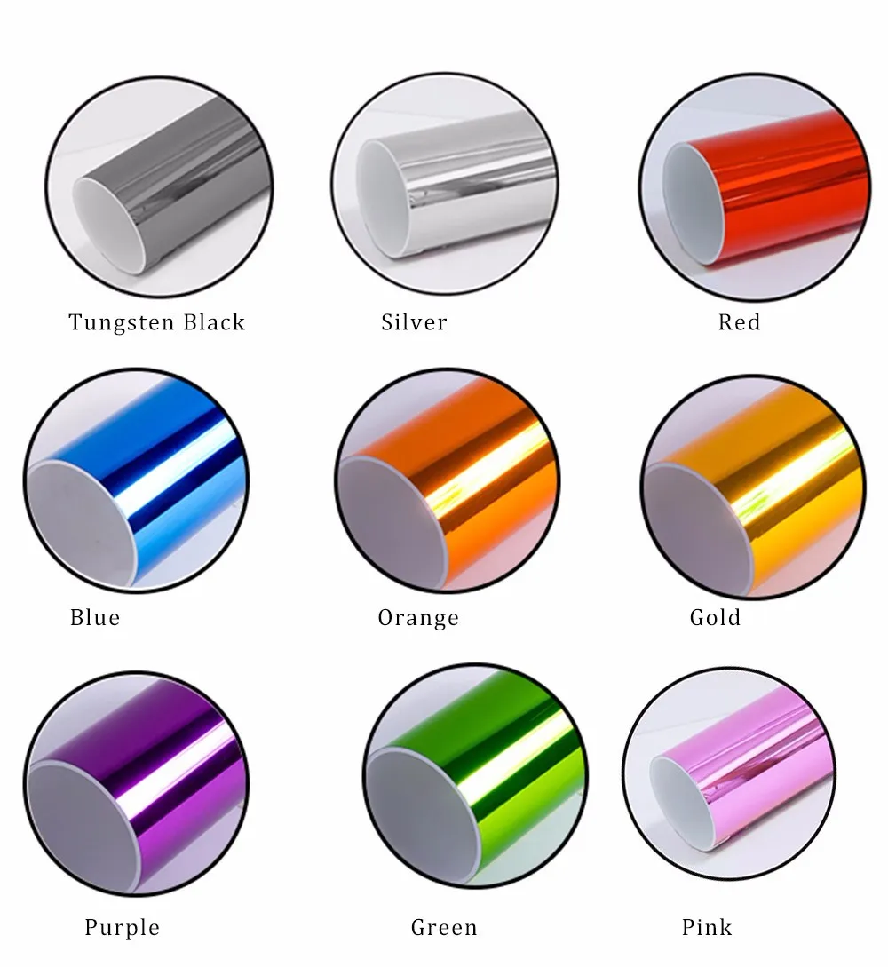 Stable Color Silver Mirror Chrome Car Vinyl Wrap Hot Sale 1.52x30m Roll