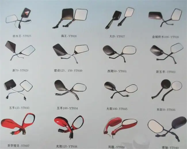 Hot brand new aluminum alloy gs motorcycle rearview mirror