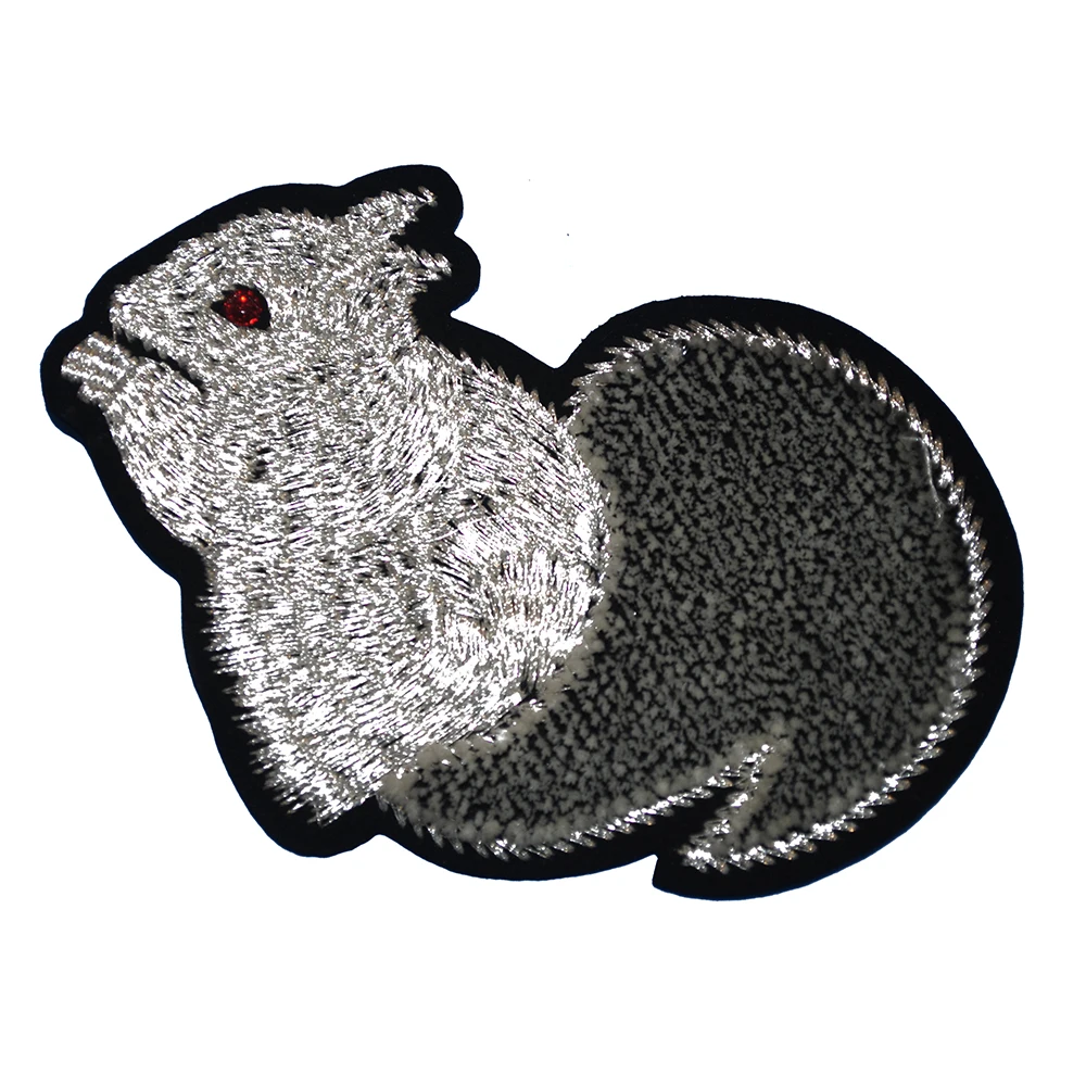 刺绣设计自己的动物补丁高品质的牙刷刺绣补丁