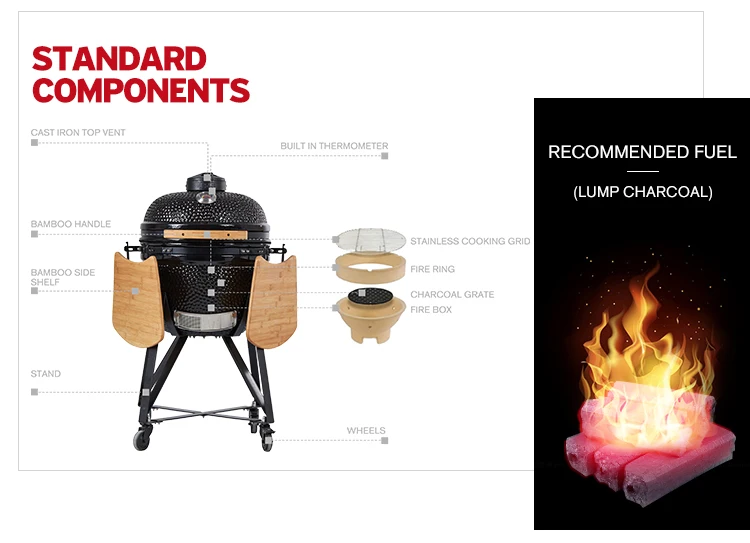 Topq Ceramic Fire Pit Chimney Folded Bbq Stand Grill Buy Fire Pit Ceramic Grill Bbq Grill Product On Alibaba Com