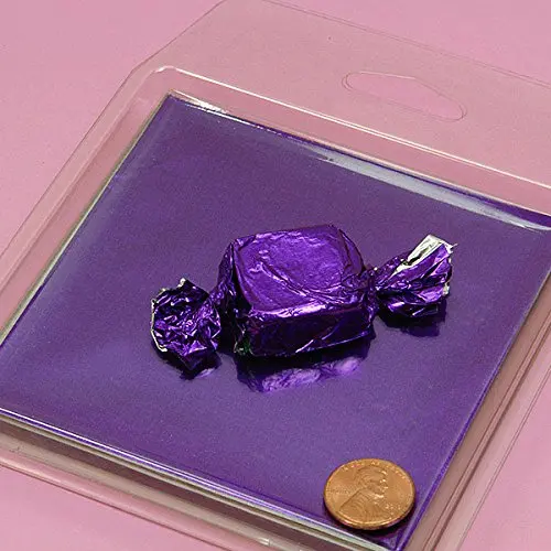 Colored Purple Candy Foil Wrappers 4" X 4" - Candy Packaging - 125 each by Paper Mart