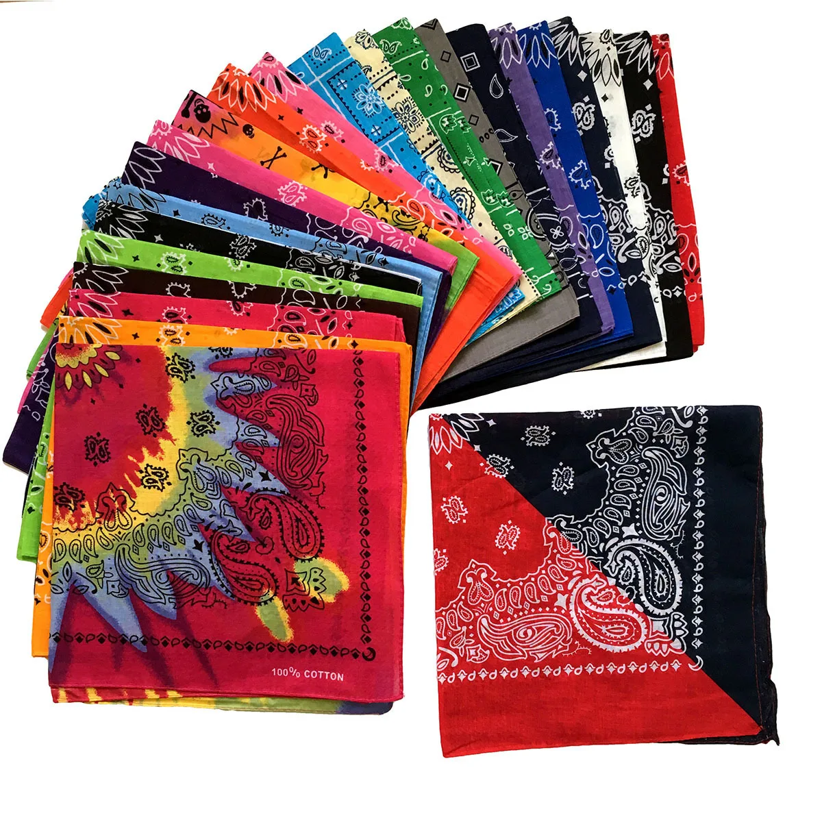 Stylish 100 Cotton Printed Custom Square Bandana Buy Square Bandana