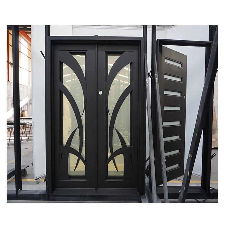 Double Swing Steel Main Door Design Elegant Villa Wrought Iron Door Buy Steel Main Door Design Modern Steel Door Double Swing Door Product On