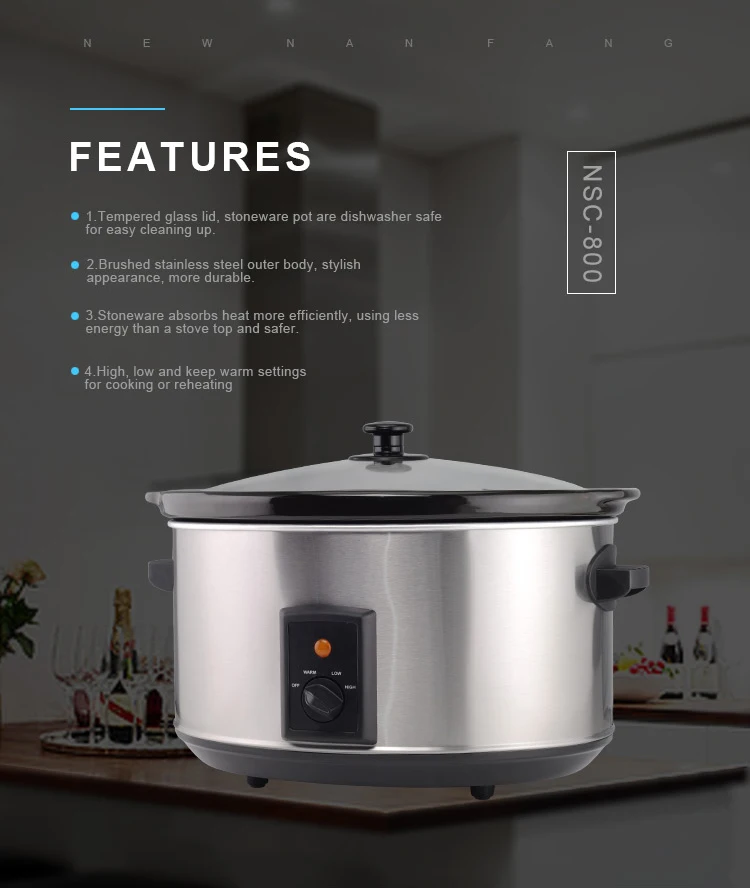 2021 Highest Rated 8 Qt Best Slow Cooker For Large Family Programmable