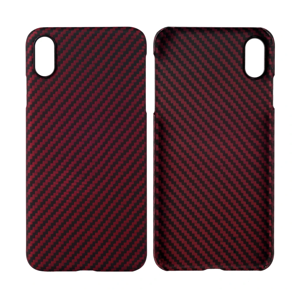 Aramid Fiber Phone Case For Apple Iphone X (black/reb Twill) Matte ...