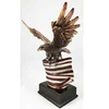 Custom made handmade carved large sculptures for sale of Flying resin Bald Eagle