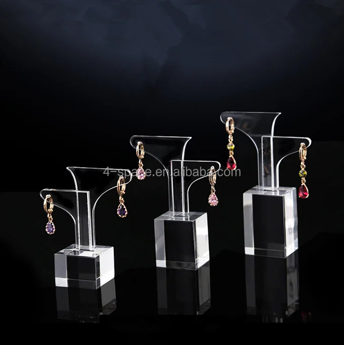 Custom Matte Acrylic Display Stand For Jewelry Shop Counter Exhibitor