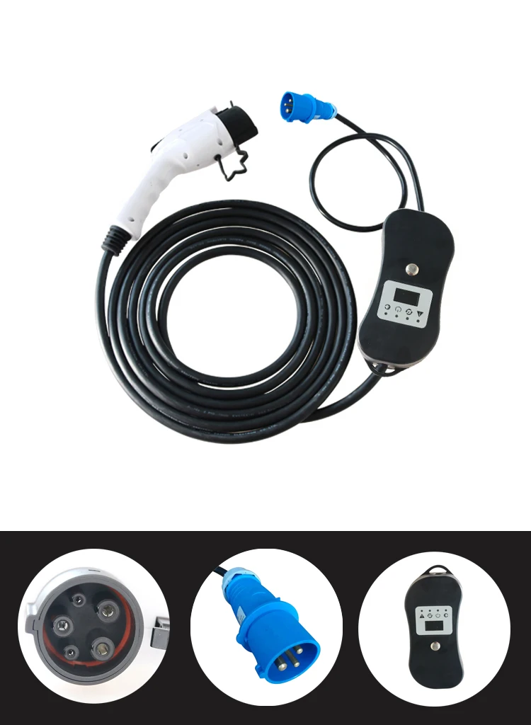 Type 1 Sae J1772 Cee Plug 10a Portable Ev Car Charger With 5m Cable Buy Ev Chargerev Car 3702