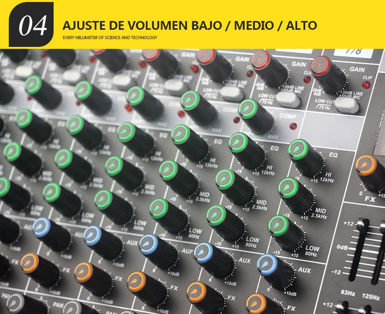 8-канальный usb-микшер Consola de Audio professional 16DSP