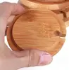 Simple Solid Bamboo Cup Lid With Or Without Gap Made Of Natural Bamboo