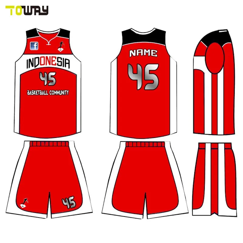 basketball jersey design 2019 red