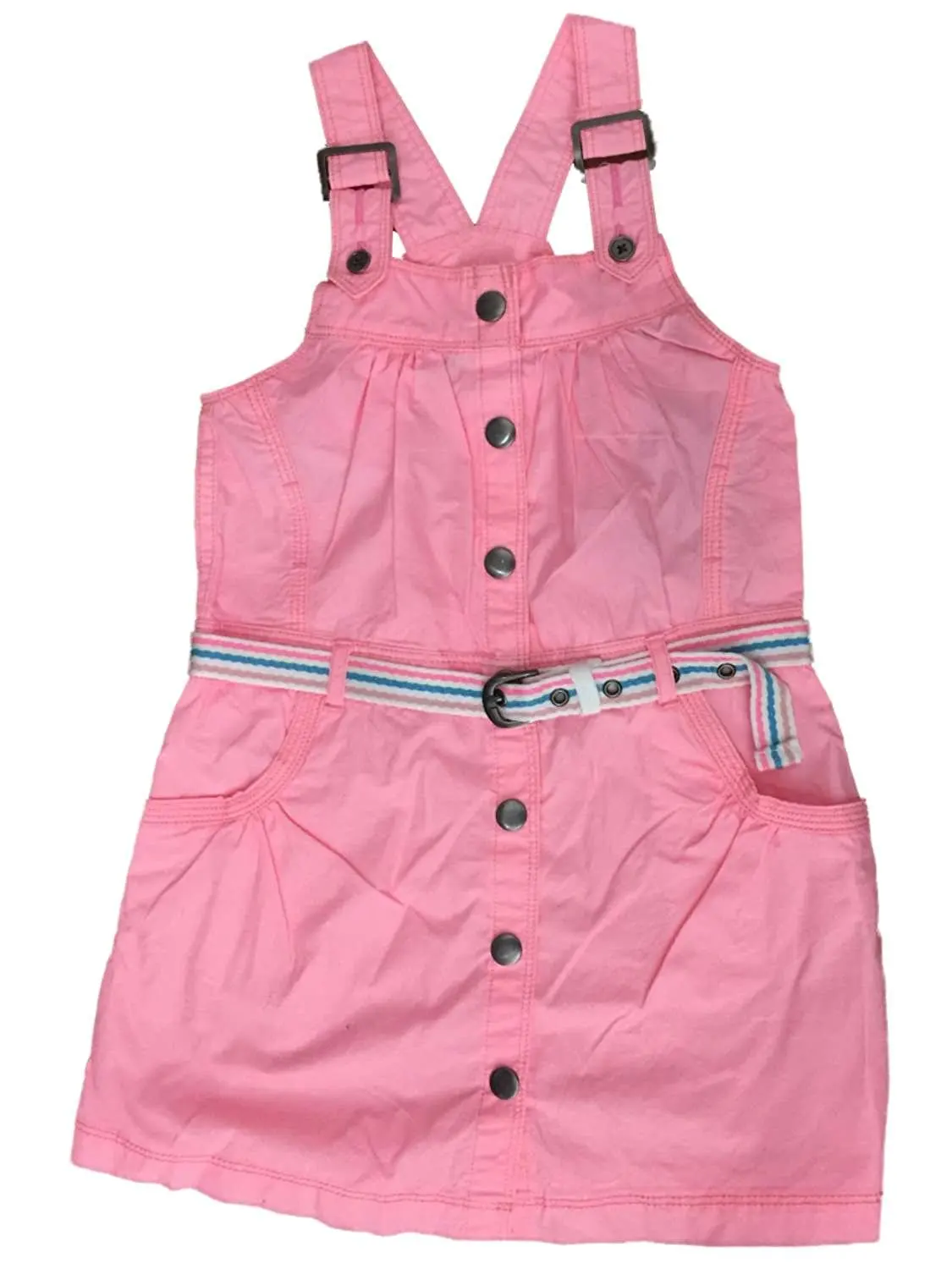 Baby Girls Pink Zutano Fisco Spray Overalls