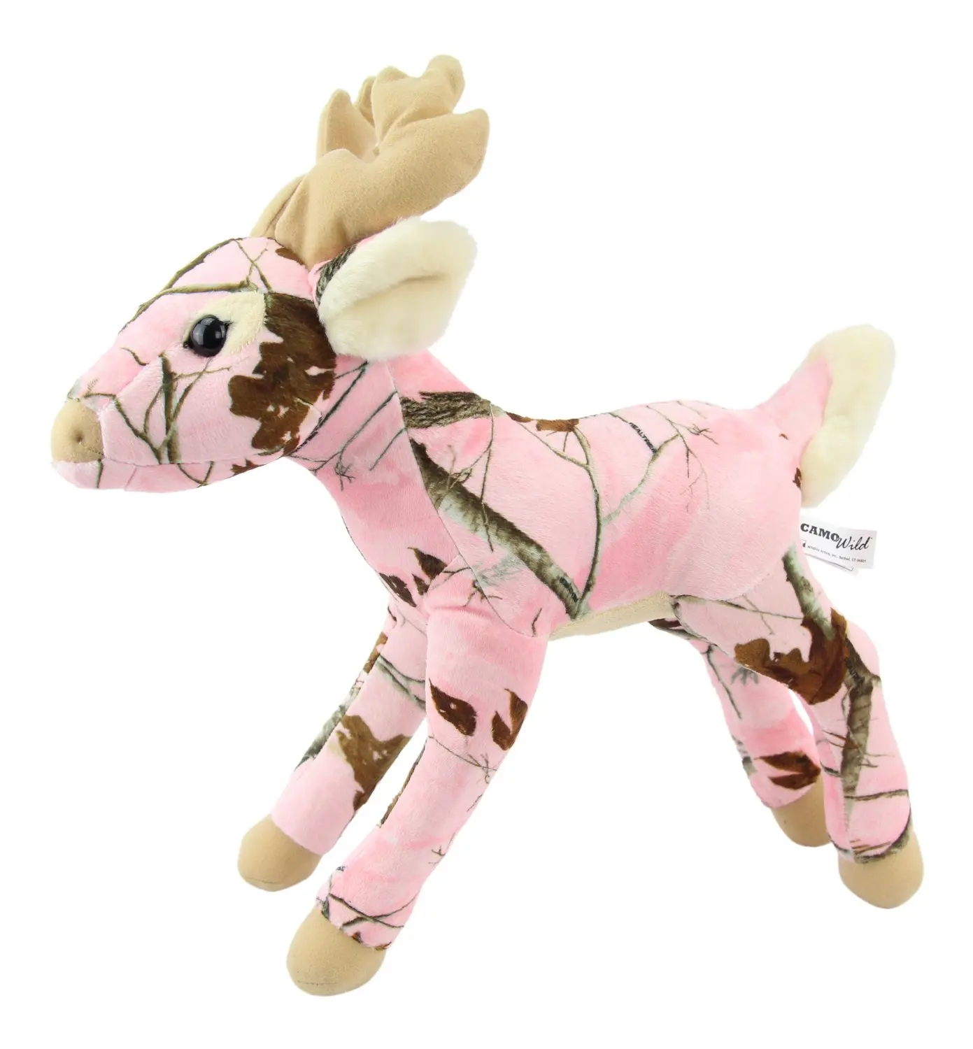 pink stuffed deer