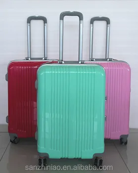What are some different types of suitcase trolley wheels?