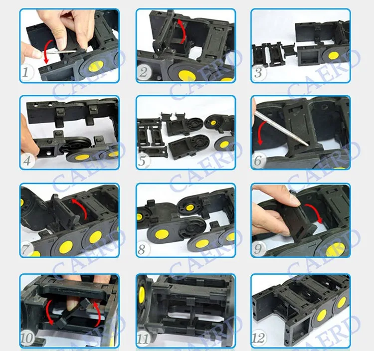 Flexible Cable Hose Energy Drag Chains for machine tool cnc (1)
