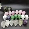 2'' Polished Natural Gemstone Healing Small Crystal Skull Reiki Carving Stone for Souvenir Gift