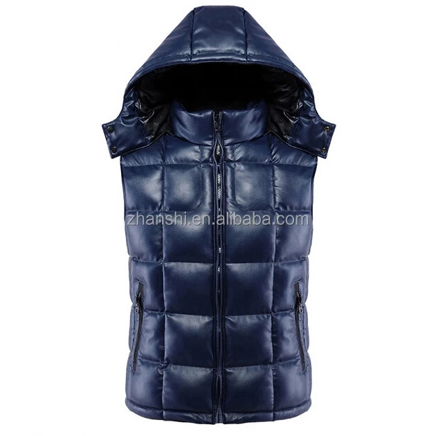 mens sleeveless jacket with hood