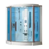 HS-SR2264T best selling steam shower room black/double shower/double steam shower with chairs