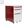 Combination lock 3 drawer mobile steel filing cabinet for office