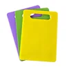 Extra Thick Candy Colored Non-Slip Plastic Chopping Block Rectangle PP Vegetable Fruit Kitchen Cutting Board Tools