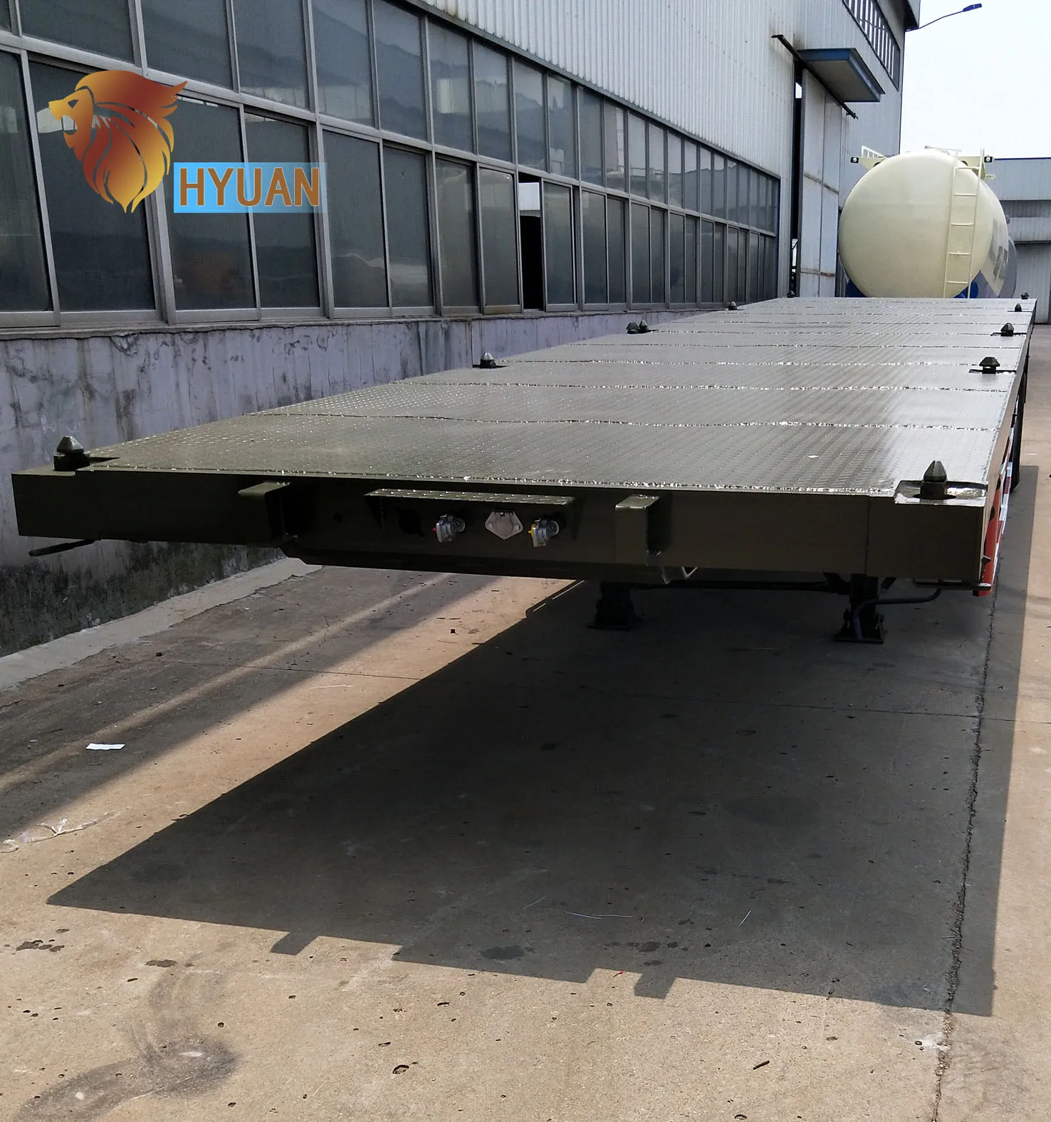 Hyuan-semirremolque Con Plataforma Y Contenedor De 20 Pies Y 40 Pies,A