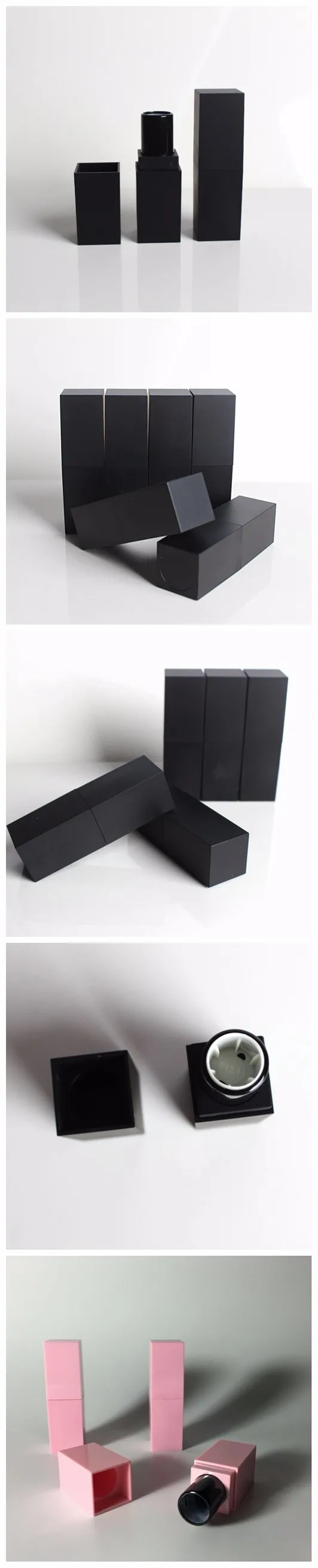 Supplier Black Matte Square Lipstick 5g / Empty Lipstick Tube - Buy