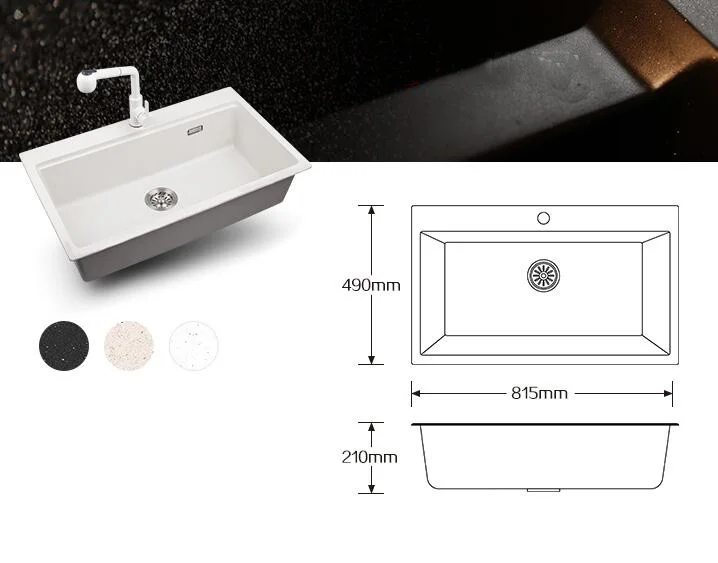 Factory Supply One Tap Hole Sanitary Wares Undermount Kitchen Sink