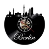 The Germany Capital Berlin Cityscape View Theme Hanging Clock Personality DecorativeMake From Vinyl LP Record Antique Clock
