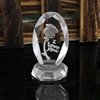 YX125 3D Laser Crystal Insiding Carving Cube Valentine's Day present Wedding Favors Decoration&Gift
