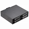 Unestech Aluminum 2.5in 4-Bay SATA Removable Hot Swap SSD/HDD Mobile Rack Backplane for 5.25"Bay HDD Enclosure
