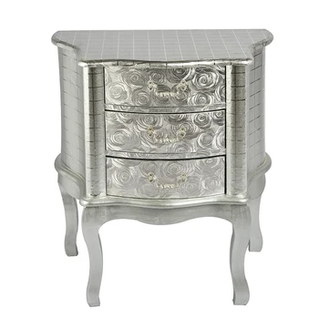 Vintage Style Slim Portable 3 Drawer Wood Bedside Table Designs Vintage Style Slim Portable 3 Drawer Wood Bedside Table Designs