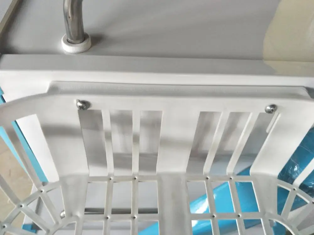 hospital ABS plastic color treatment trolley with drawers