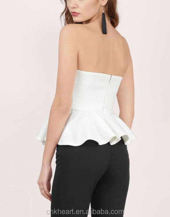 boob tube peplum