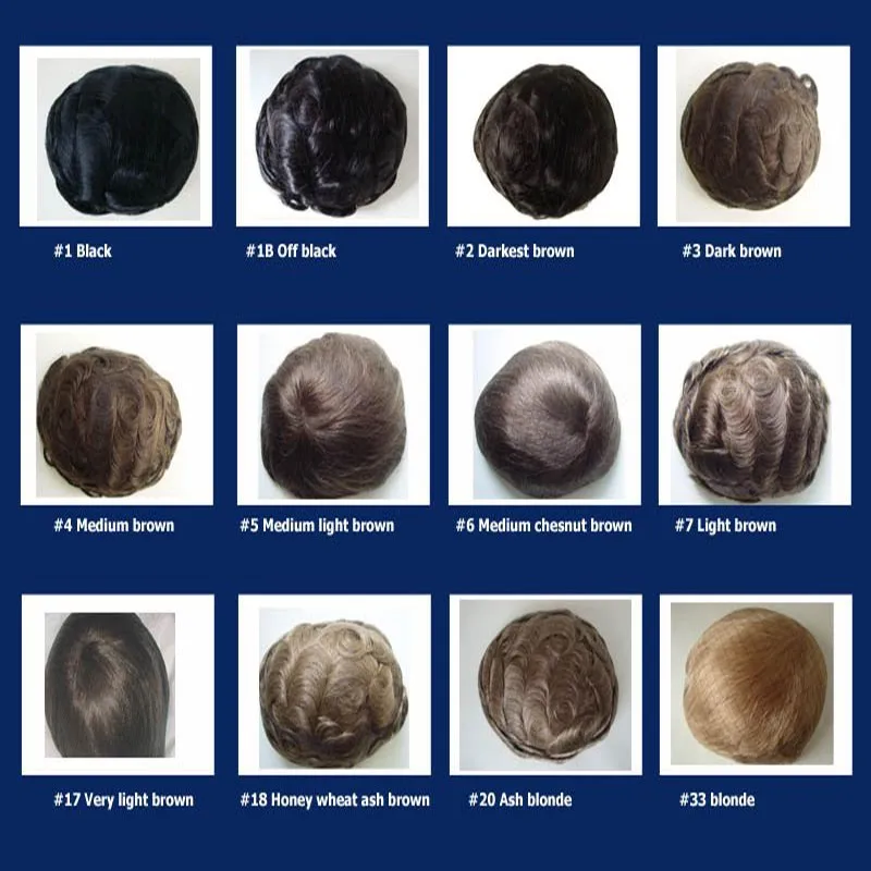 Natural Wave Black Mix White Hair Old Men Toupee Left Part With