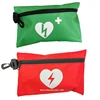 First Aid AED Responder CPR Kit With Red/Green Nylon Bag