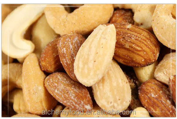 dry roasted and salted mixed nuts snacks