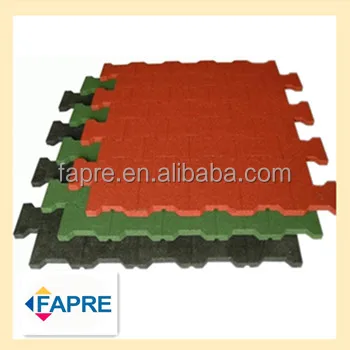 Crumb Rubber Mats Pavers Horse Stable Rubber Tile Brick Paver