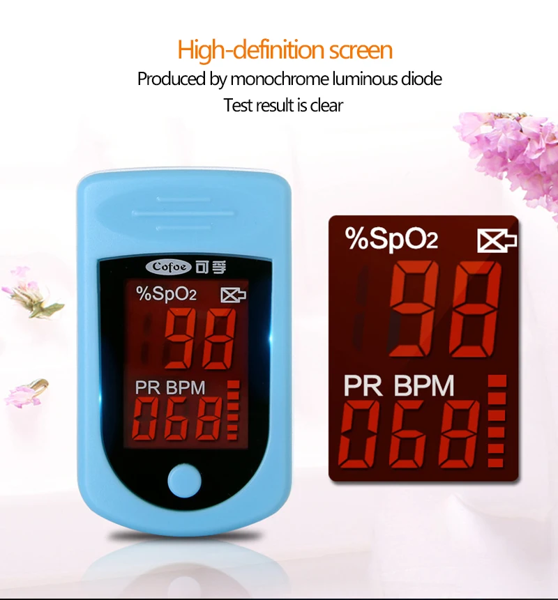 Household medical portable finger monitor blood pressure monitor Clip Type Pulse Oximeter Oxygen monitor