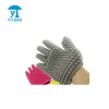 Pet gloves cat dog massage waterproof bath silicone gloves